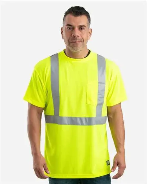 Men's Tall Hi-Vis Class 2 Performance Short Sleeve T-Shirt - HVK012T