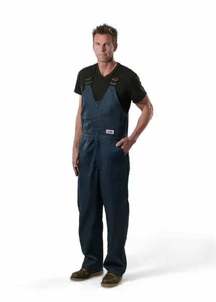 Pella Men's Navy Twill Bibs (Unlined)